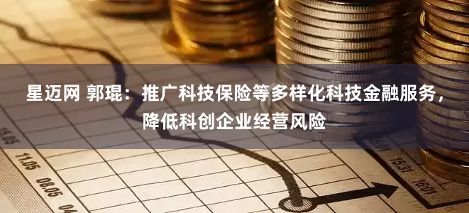 星迈网 郭琨:推广科技保险等多样化科技金融服务,降低科创企业经营风险